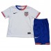 Maillot de foot États-Unis Domicile vêtements enfant Copa America 2024 Manches Courtes (+ pantalon court)